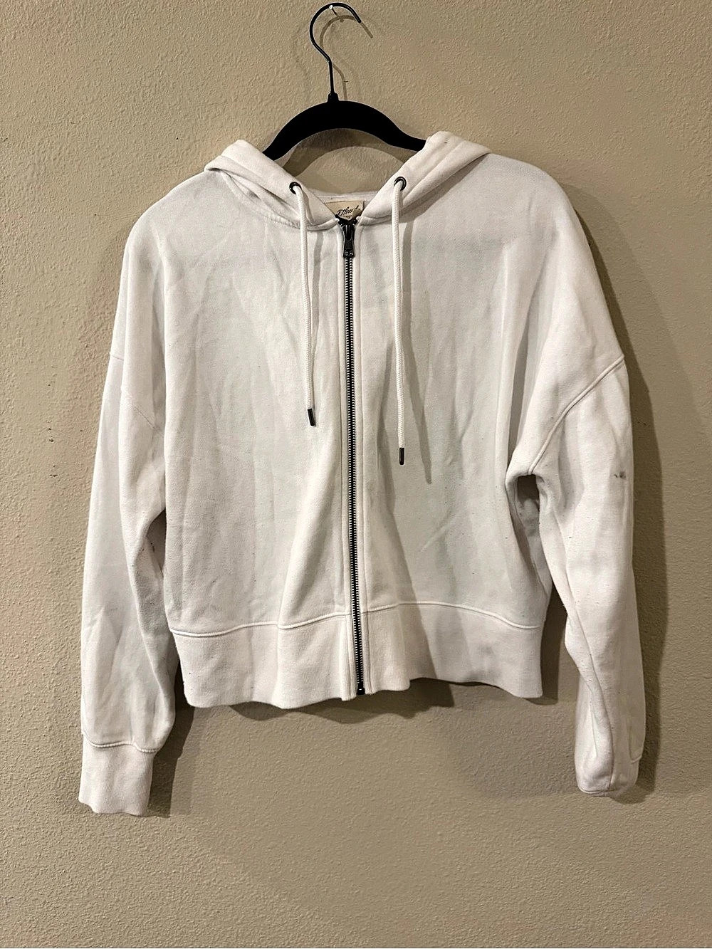 Universal Thread Zip-Up Hoodie White Size Large